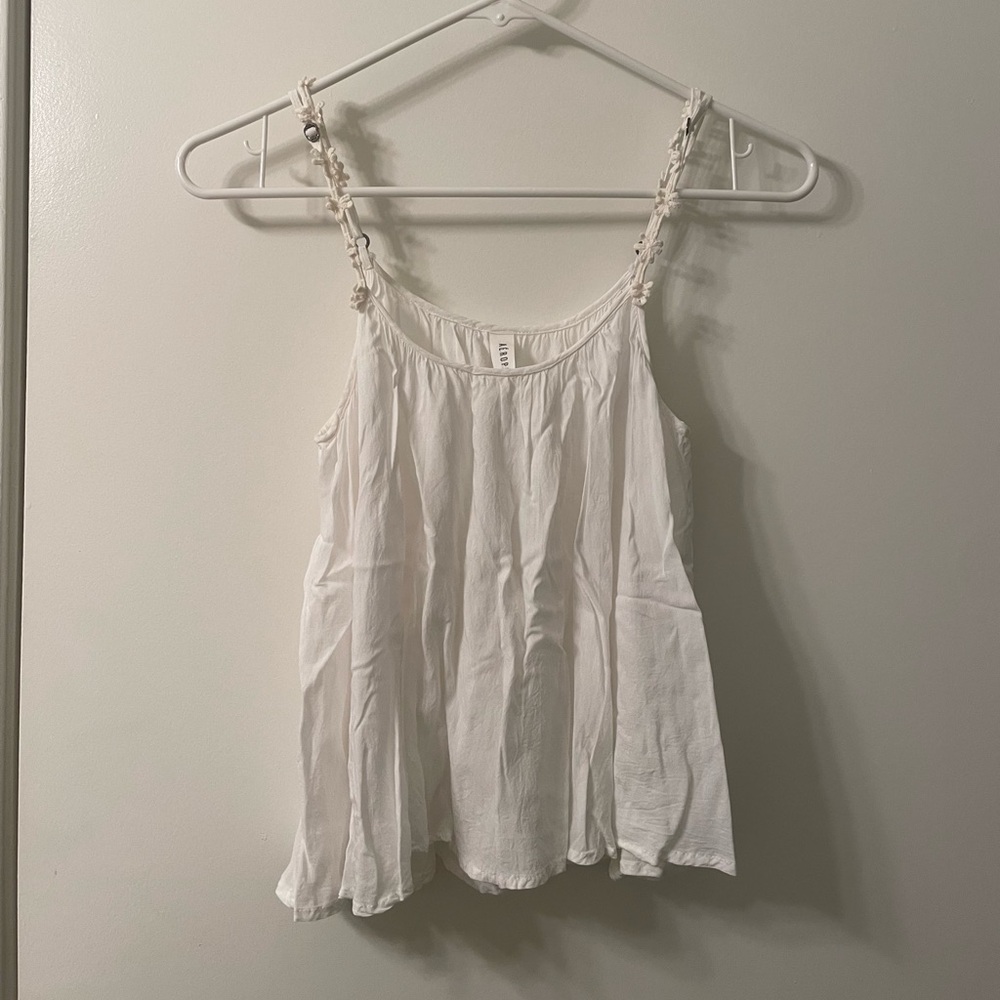 White Blouse Tank Top